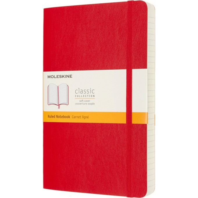 Блокнот MOLESKINE CLASSIC SOFT EXPANDED LARGE линейка, красный QP616EXPF2
