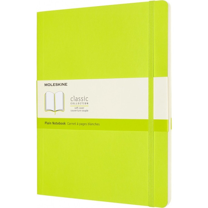 Блокнот MOLESKINE CLASSIC XLARGE нелинованный, лаймовый QP623C2