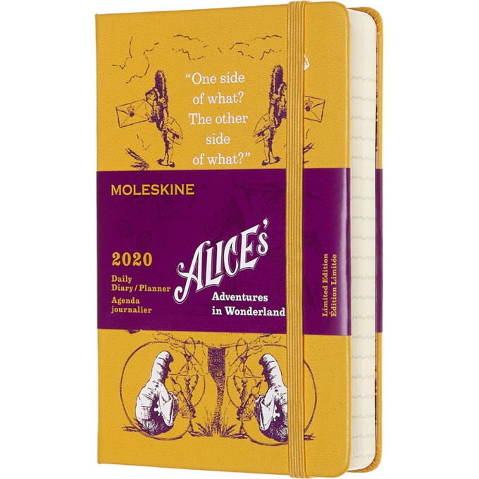 Еженедельник MOLESKINE Alice in Wonderland, карманный (жёлтый) DAL12DC2Y20