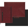 Набор MOLESKINE LIMITED EDITION PRECIOUS & ETHICAL SHINE блокнот/ручка перьевая/папка-конверт XLarge, линейка, ручка Kaweco, бордовый металлик LEHSHINEBUNDMRED